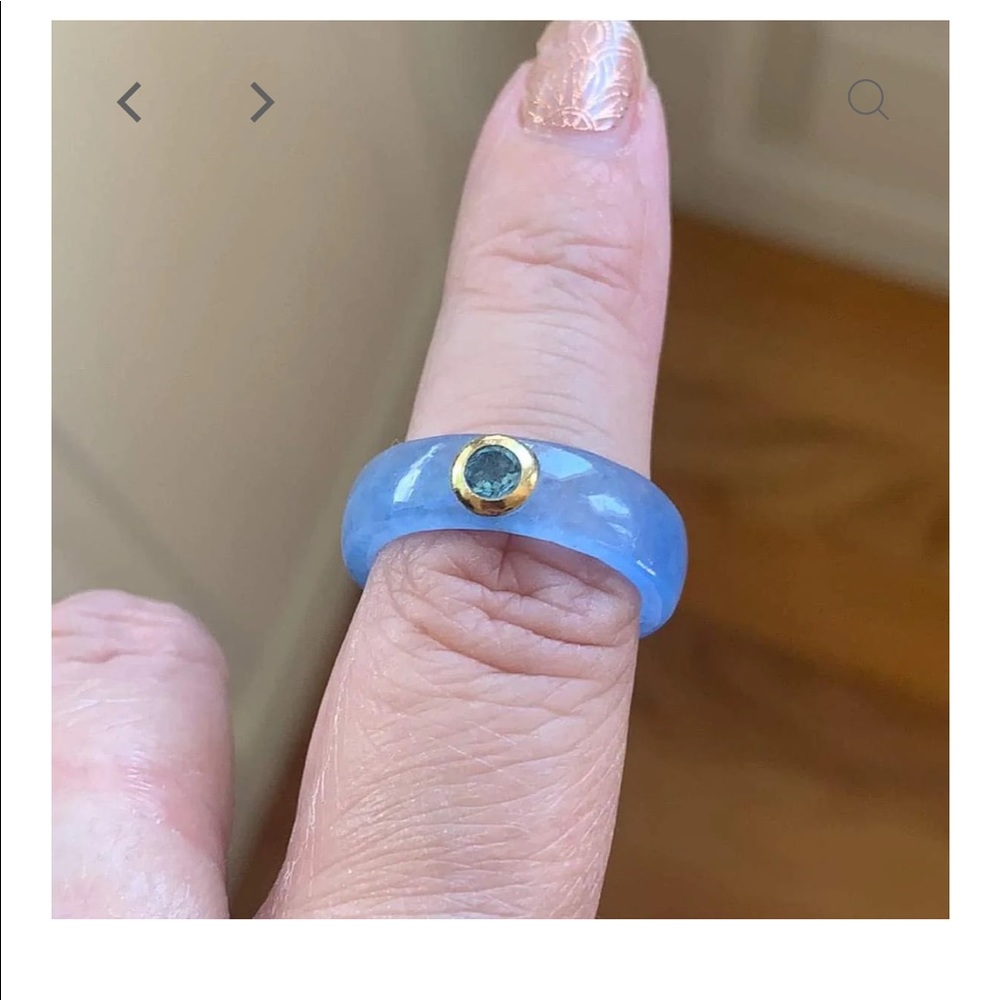 Beautiful blue jade ring 💍